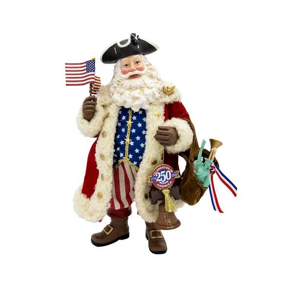 Item 100138 250th Anniversary America Musical Santa Figure