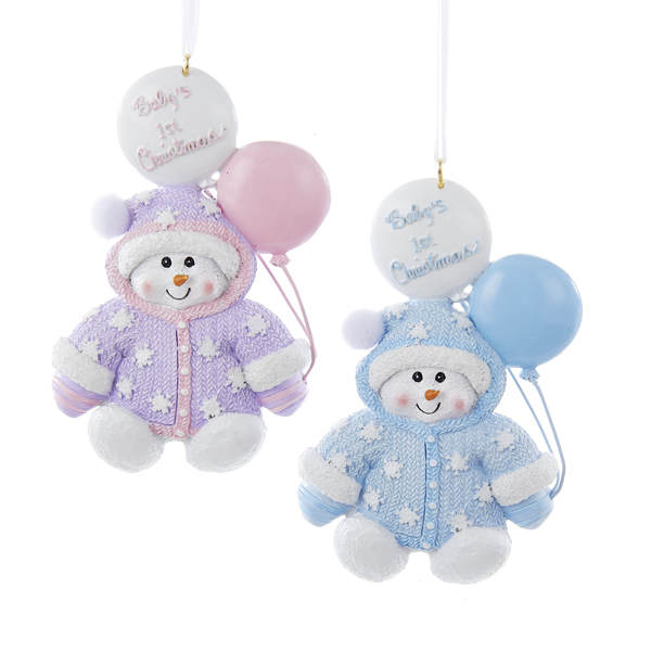 Item 100152 Snowman Baby's First Christmas Ornament