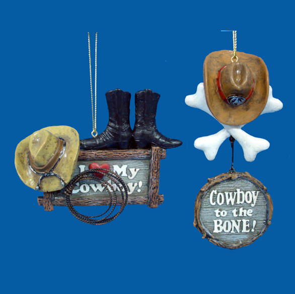 Item 100349 Western Cowboy Ornament