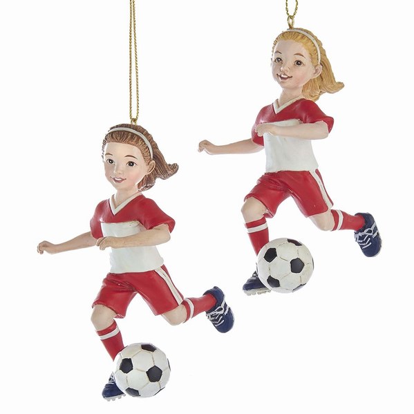 Item 100426 Soccer Girl Ornament