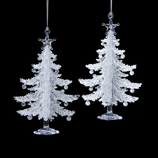 Item 100805 White Christmas Tree Ornament 