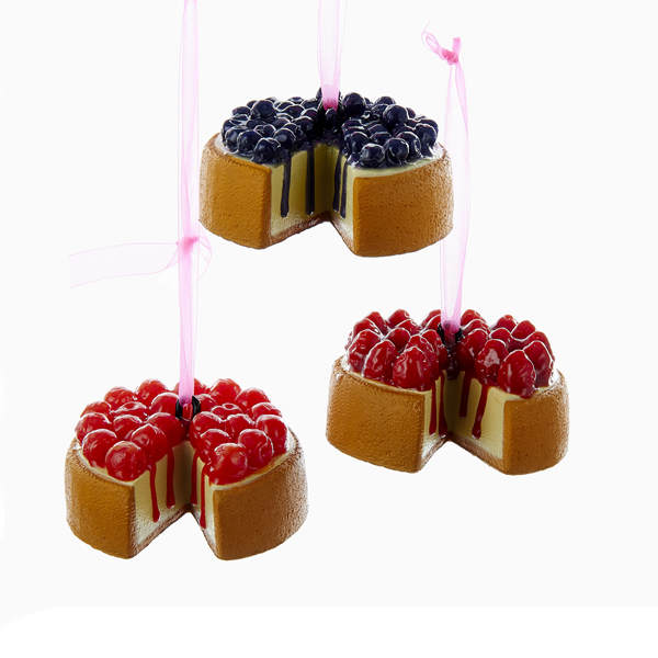 Item 101047 Cheesecake With Blueberries/Cherries/Strawberries Ornament