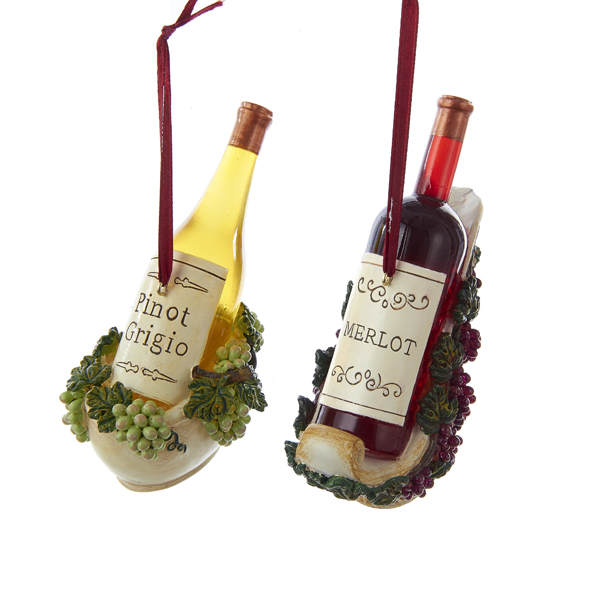 Item 101279 Vineyard Pinot Grigio/Merlot Wine Bottle Ornament