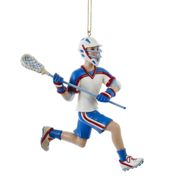 Item 101432 Boy Lacrosse Player Ornament