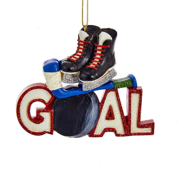 Item 101463 Ice Hockey Goal Ornament
