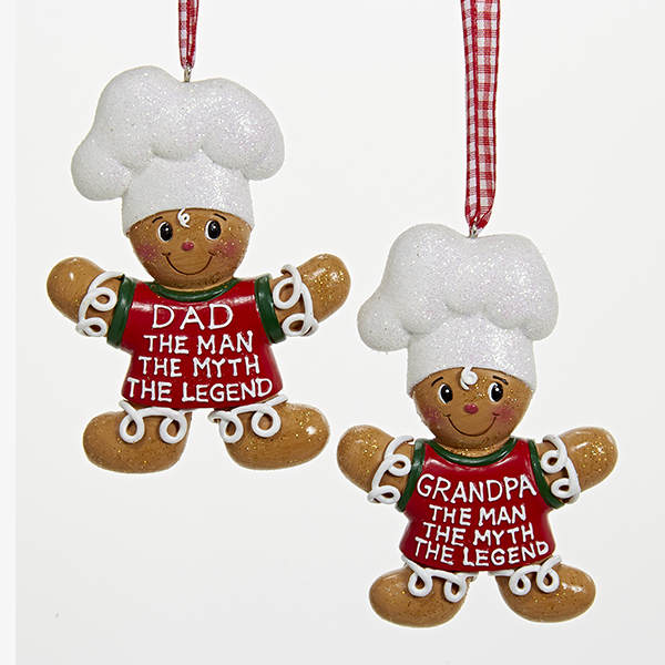 Item 101564 Gingerbread Dad/Grandpa Chef Ornament
