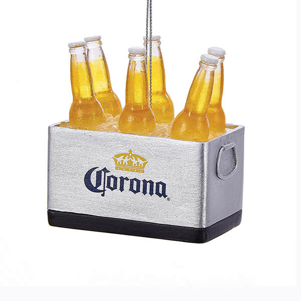 Item 101570 Corona Extra Bottles In Cooler Ornament