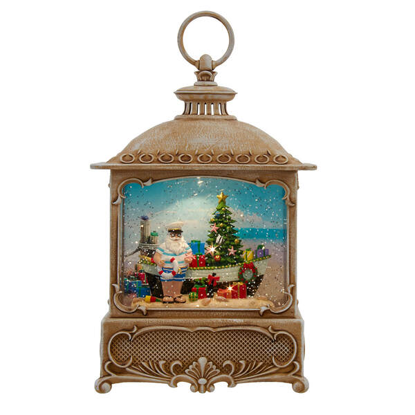 Item 101881 Sailor Boat Glitter Water Lantern