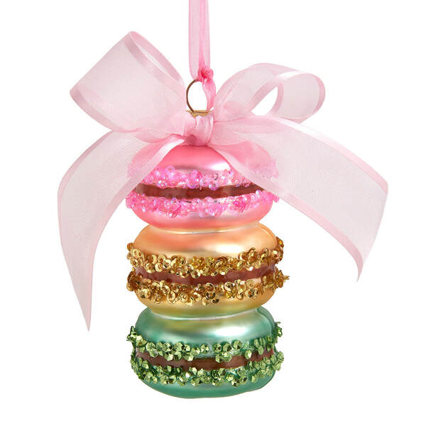 Item 102022 Macarons With Bow Ornament