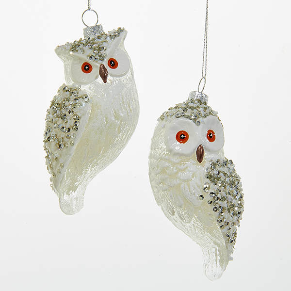 Item 102142 White Owl Ornament