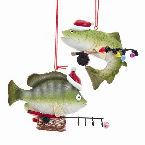 Item 102263 Fish Fishing Ornament