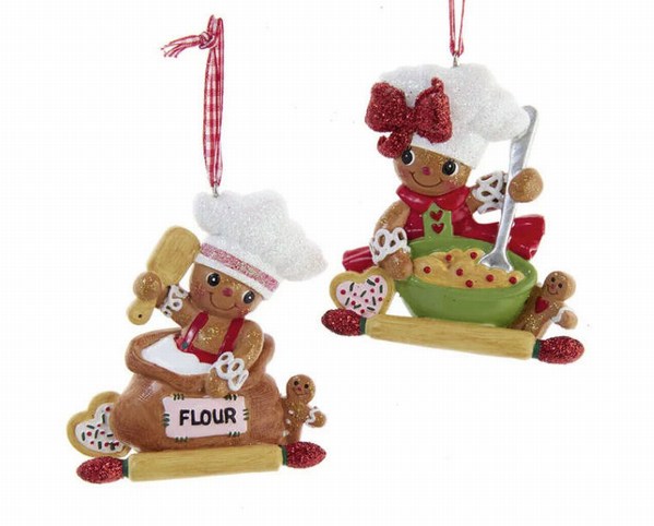 Item 102329 Gingerbread Baker Flour/Bowl Ornament