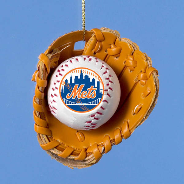 Item 102343 New York Mets Baseball In Glove Ornament
