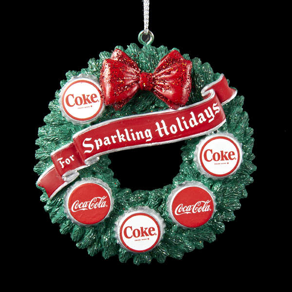 Item 102714 Coca-Cola/For Sparkling Holidays Wreath Ornament