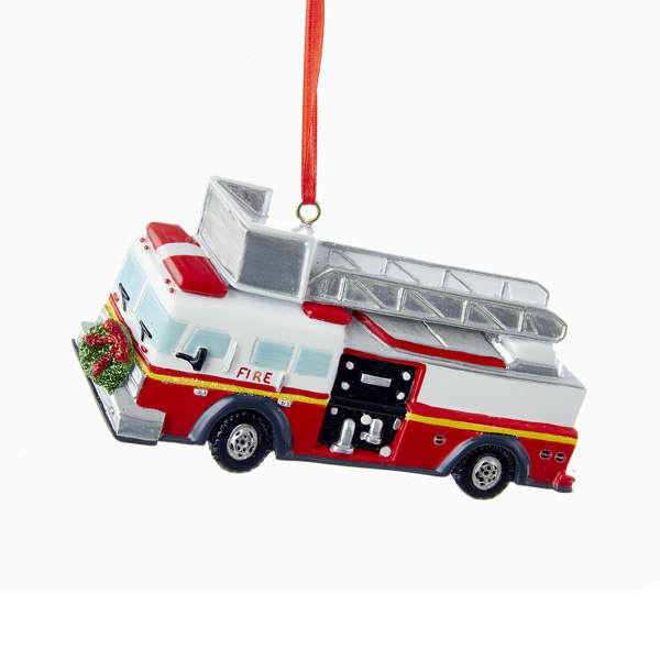 Item 103132 Fire Truck Ornament