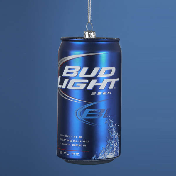 Item 103186 Bud Light Beer Can Ornament