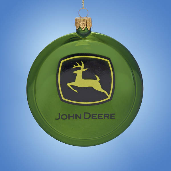 Item 103366 Shatterproof John Deere Disc Ornament
