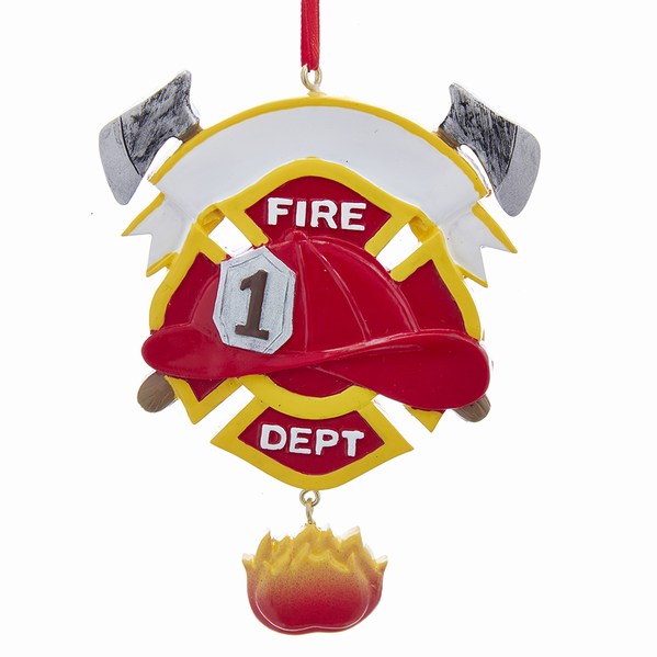 Item 103435 Fire Department Emblem Ornament