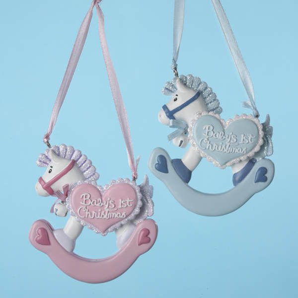 Item 103512 Baby's First Christmas Rocking Horse Ornament