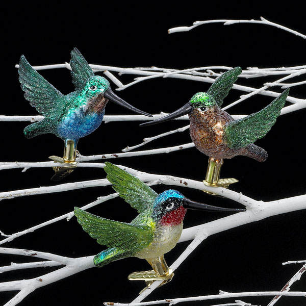 Item 103536 Multicolor Hummingbird Clip-On Ornament