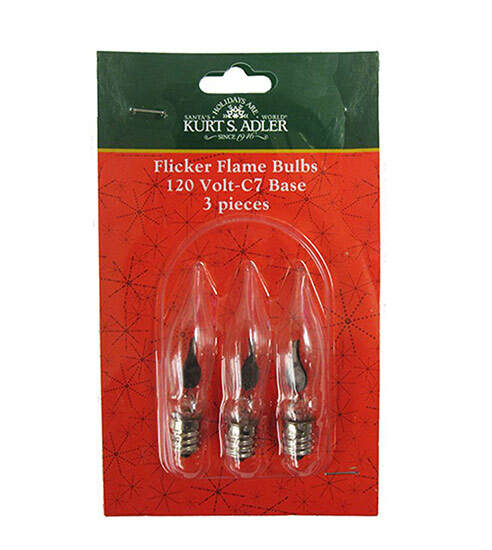 Item 103630 120V Flicker Flame Replacement Light Bulbs 3-Pack