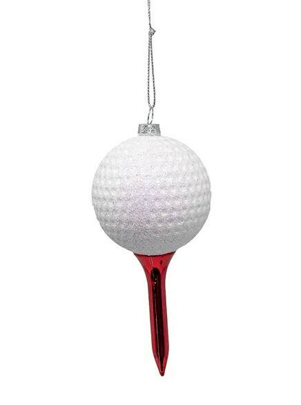 Item 104124 Golf Ball With Tee Ornament
