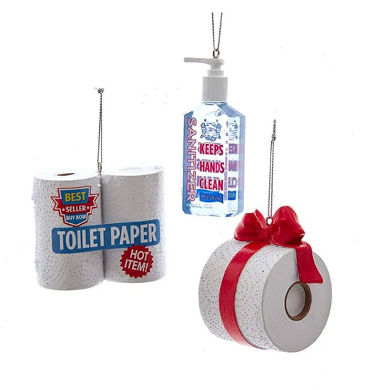 Item 104172 Toilet Paper/Hand Sanitizer Ornament