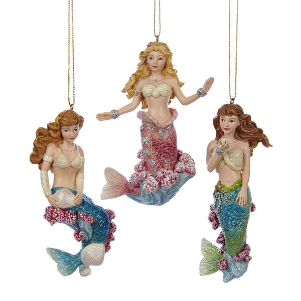 Item 104430 Mermaid With Coral Ornament