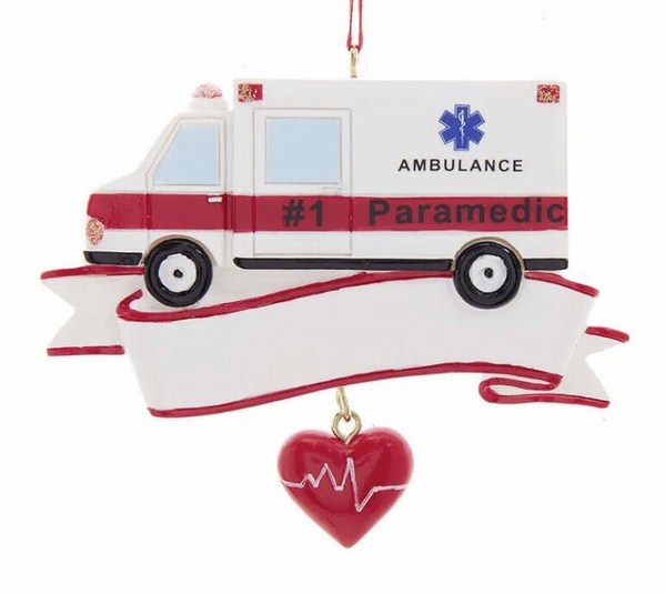 Item 104453 Paramedic Ambulance Ornament