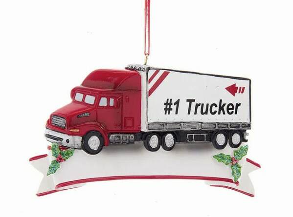 Item 104460 #1 Trucker Ornament