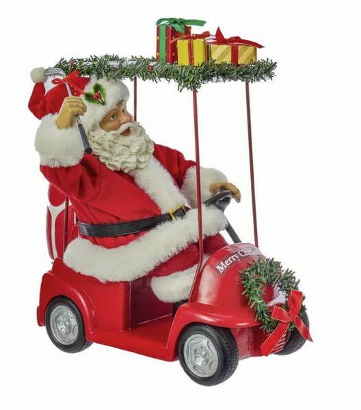 Item 104525 Golf Santa Driving Golf Cart