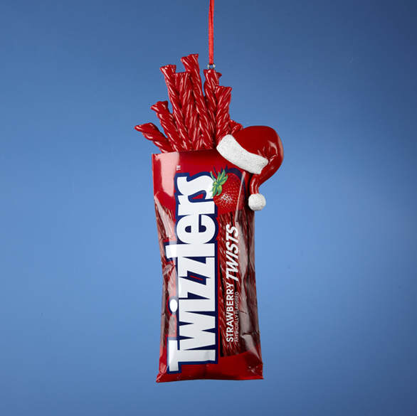 Item 104687 Twizzlers In Bag With Santa Hat Ornament