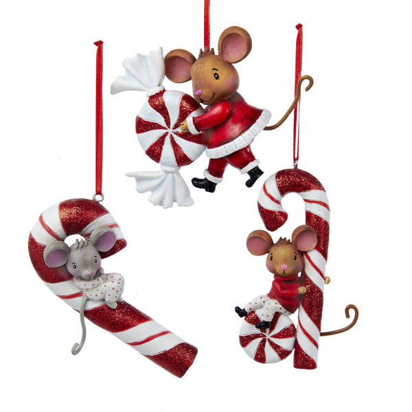 Item 104700 Mouse With Candy Ornament