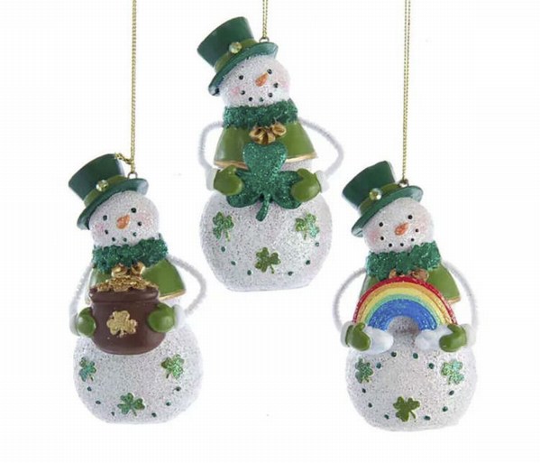 Item 104754 Irish Snowman Ornament