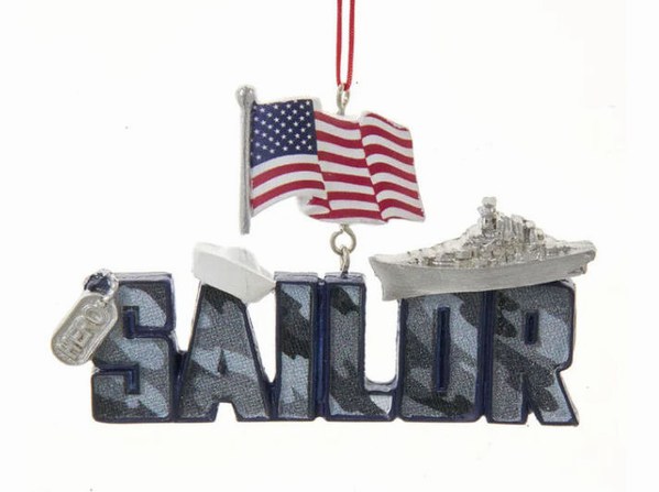 Item 104828 Navy Hero Sailor Ornament
