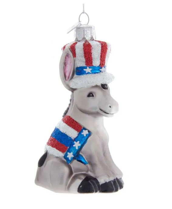 Item 104883 Noble Gems Political Donkey Ornament