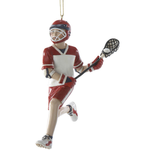 Item 105001 Boy Lacrosse Player Ornament