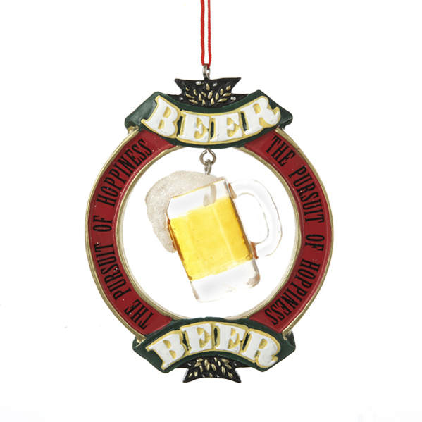 Item 105164 The Pursuit of Hoppiness Beer Drinkers Disc Ornament