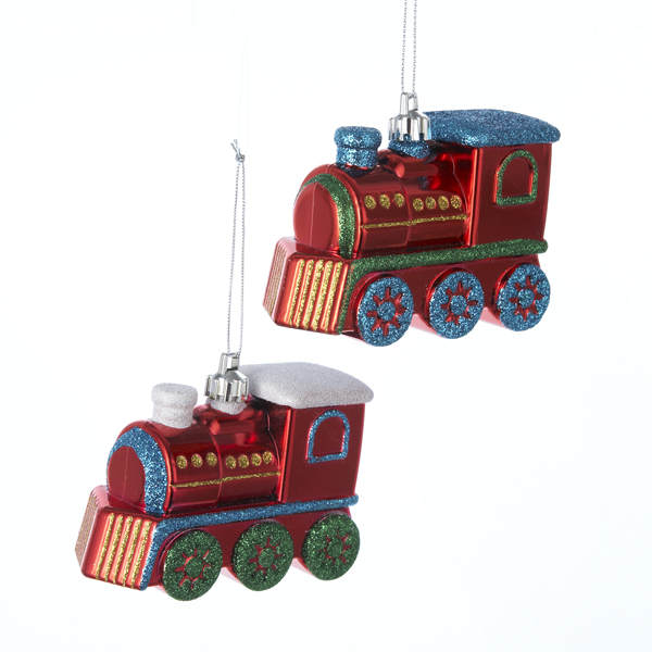 Item 105853 Shiny Train Ornament