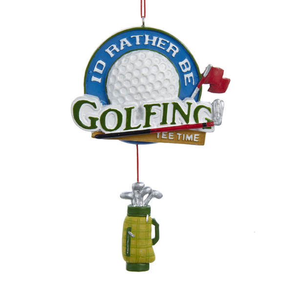 Item 106001 I'd Rather Be Golfing Ornament