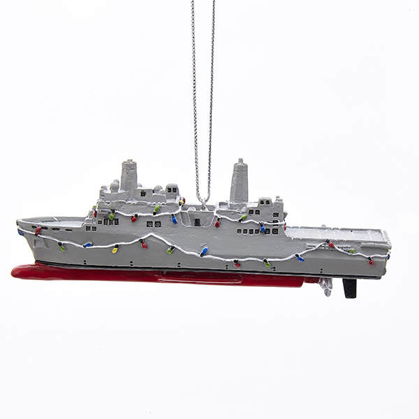 Item 106076 Navy Ship  Ornament