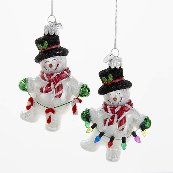 Item 106084 Snowman With Garland Ornament