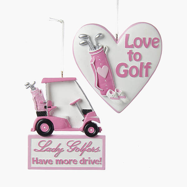 Item 106124 Lady Golfers/Love To Golf Ornament