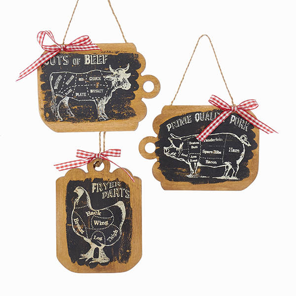 Item 106188 Farm Animal Cutting Board Ornament