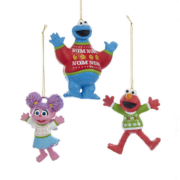 Item 106394 Abby Cadabby/Cookie Monster/Elmo Sesame Street Ornament