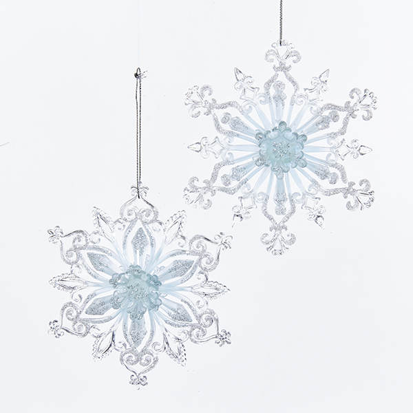 Item 106418 Icy Blue Snowflake Ornament
