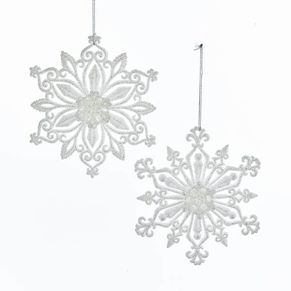 Item 106419 White Snowflake Ornament