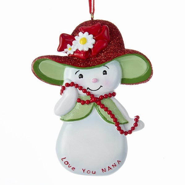 Item 106445 Love You Nana Snowman Ornament