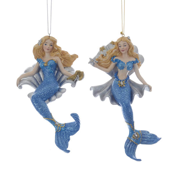 Item 106491 Mermaid With Shell Ornament