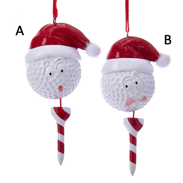 Item 106614 Golf Ball and Tee Ornament